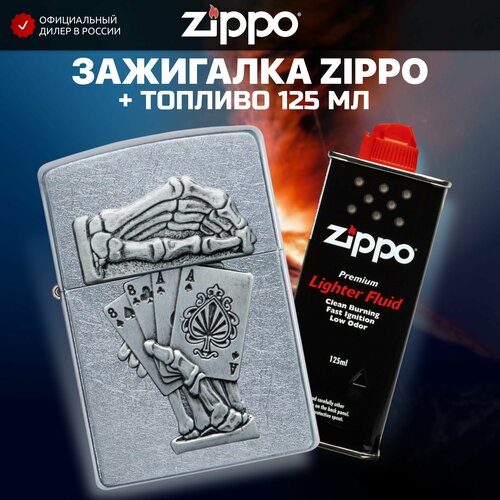   ZIPPO 49536 Dead Mans Hand Emblem +     125  7012