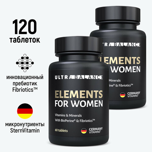   , Elements for Women Premium with BioPerine & Fibriotics  UltraBalance  120  3788