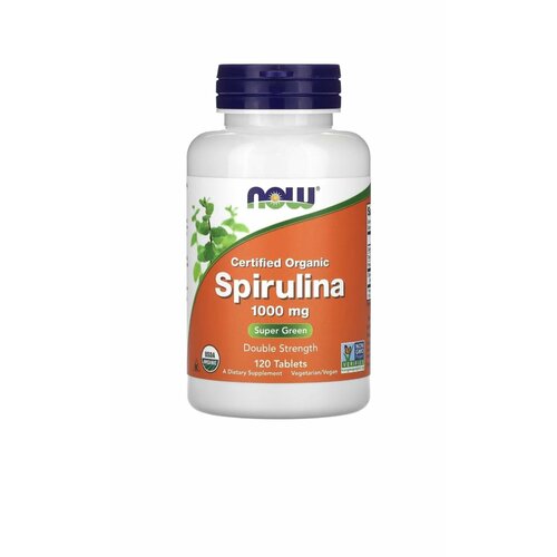    NOW Spirulina Double Strength 1000 mg 120  2500