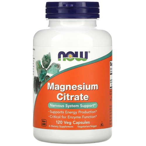 NOW Magnesium Citrate 400 mg 120 caps /    400  120  1820