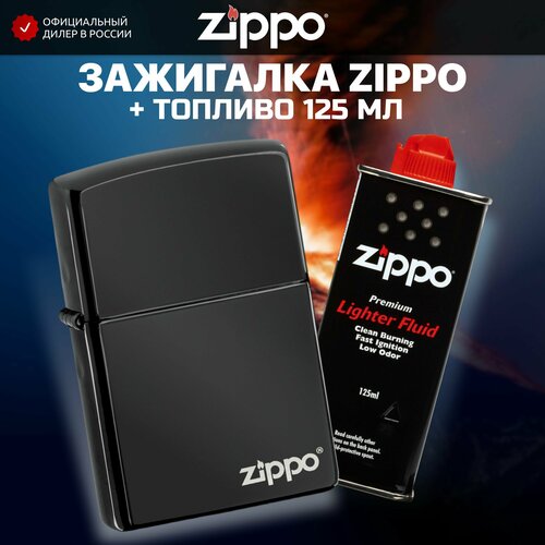   ZIPPO 24756ZL Classic High Polish Black Logo +     125  6244