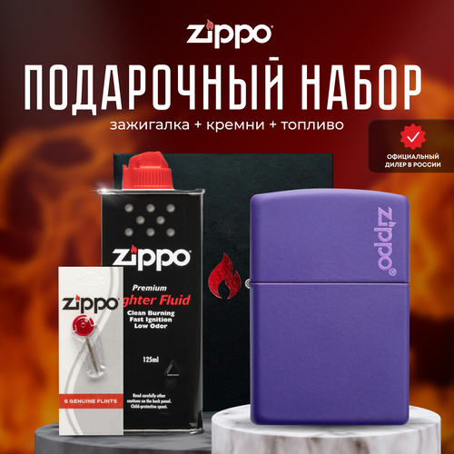  ZIPPO   (   Zippo 237ZL Classic Purple Matte Logo +  +  125  ) 6361
