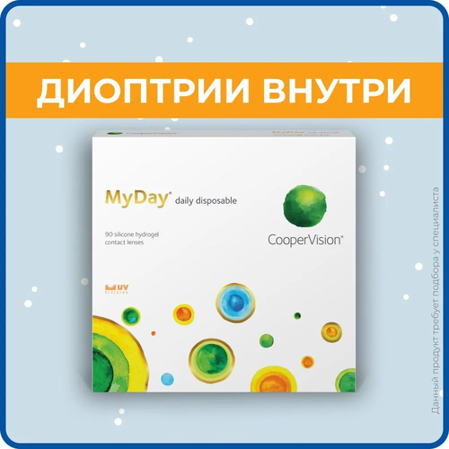   CooperVision MyDay daily disposable, 90 ., R 8,4, D -12, , 1 . 5886