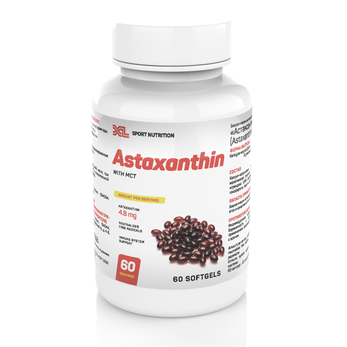  240% XL Astaxanthin with MCT, 60 ,    649