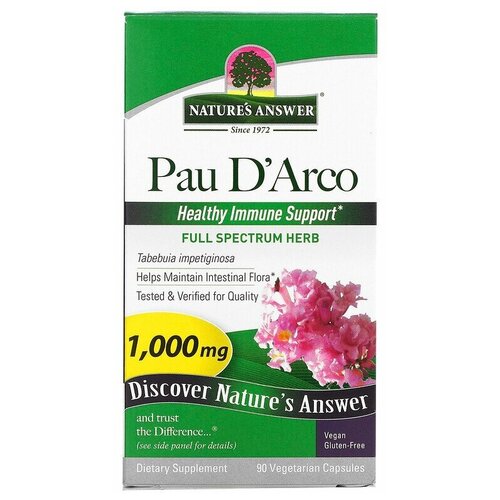 Nature's Answer Pau D'Arco 1000mg 90   2273