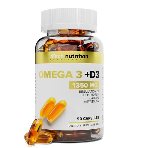  aTech Nutrition Omega 3 + D3, 1.4 , 90 . 633