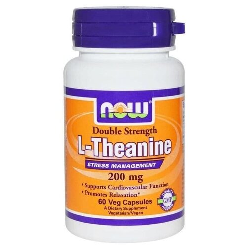 NOW Theanine 200mg 60 vcaps, ,    2870 