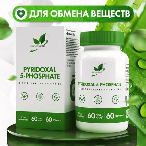  6 NATURALSUPP Vegan 5-Phosphate Pyridoxal (60 ), ,    443 