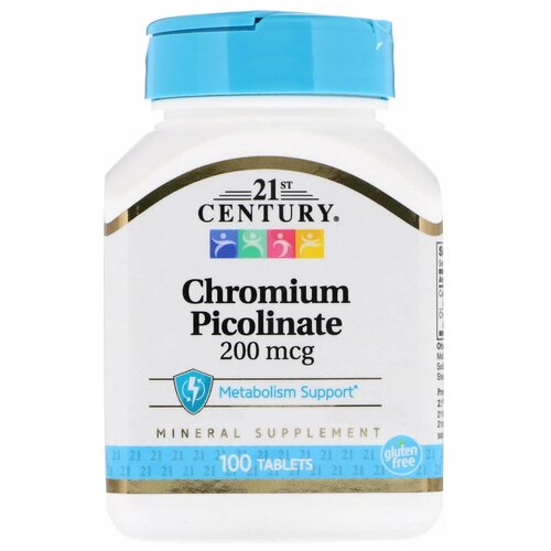  21st Century Chromium Picolinate 200 , 80 , 200 , 100 . 877