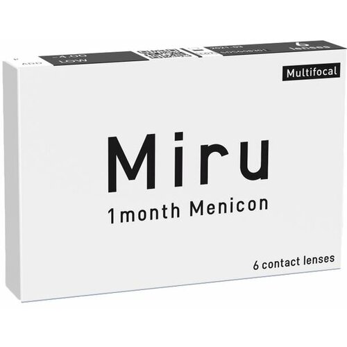   Menicon Miru 1month Multifocal, 6 ., R 8,6, D -11, ADD: , , 1 . 4800