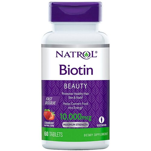 Natrol Biotin Fast Dissolve ., 10000 , 60 .,  2621