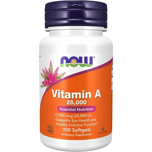 NOW Vitamin A 25000 IU 100  1462