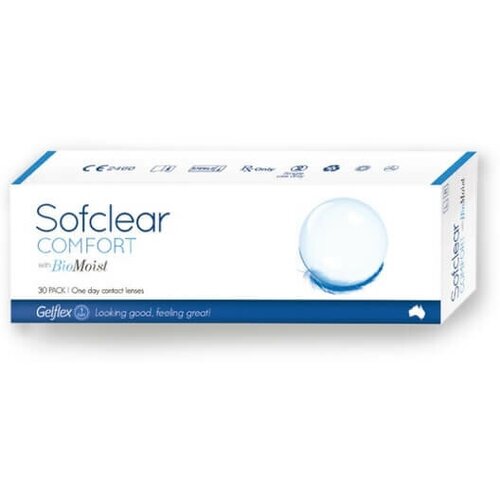   Gelflex Sofclear Comfort with BioMoist One day, 30 ., R 8,6, D -2,25,  2700