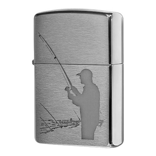    ZIPPO 200 Fisherman   Brushed Chrome -  5750