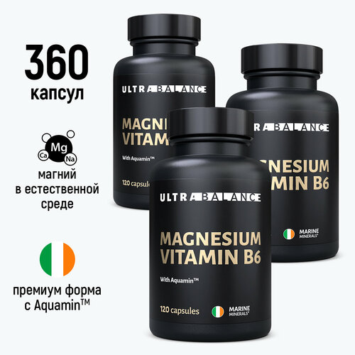  6, 360 , Ultrabalance Magnesium Vitamin B6 Premium 5052