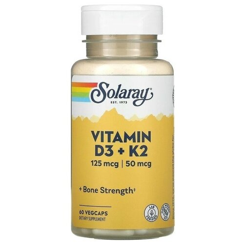 Solaray Vitamin D3 + K2 60   5144