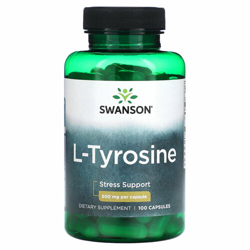 �������, Swanson L-Tyrosine, 500 ��, 100 ������, �������� ������� �������, ����, ������ ������ �� 2027 ���