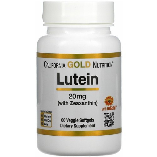  California Gold Nutrition Lutein with Zeaxanthin, 50 , 20 , 60 . 1749