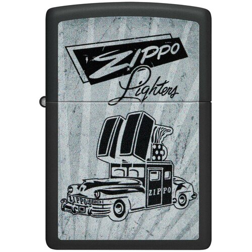    ZIPPO Classic 48572 Car Design   Black Matte -  ZIPPO 6570