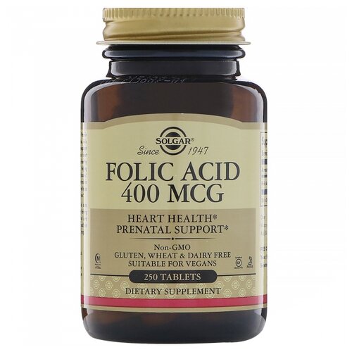 Solgar Folic Acid ., 400 , 300 , 250 . 2700