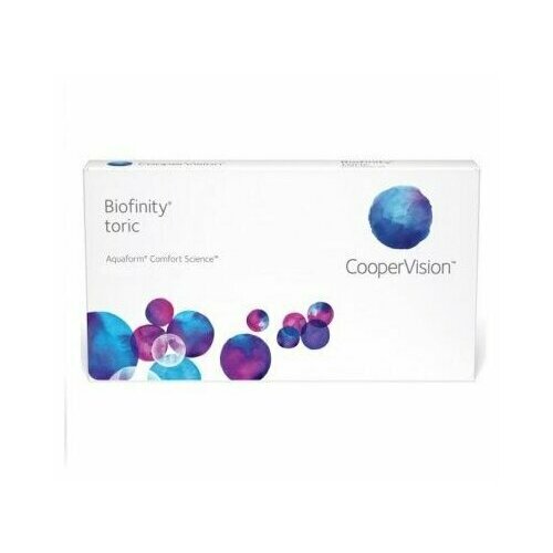   CooperVision Biofinity Toric., 3 ., R 8,7, D -0,5,CYL:-0,75,A:130, , 1 . 2490