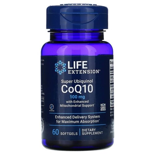  Life Extension Super Ubiquinol CoQ10 with Enhanced Mitochondrial Support, 80 , 100 , 60 . 6300