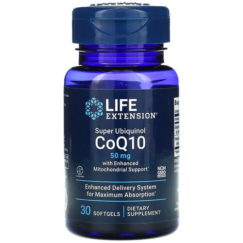  Life Extension Super Ubiquinol CoQ10 with Enhanced Mitochondrial Support, 40 , 50 , 30 . 2590