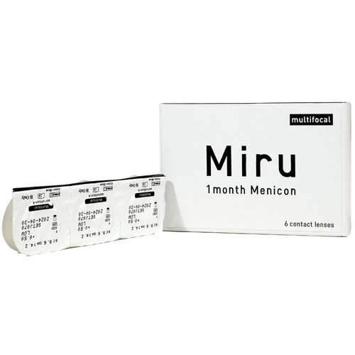   Menicon Miru 1month Multifocal, 6 ., R 8,6, D -1,5, ADD:  4500