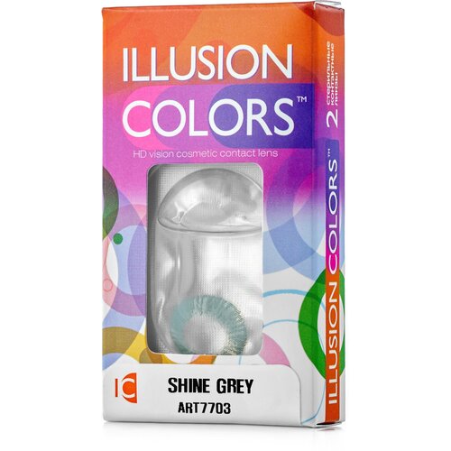   ILLUSION Colors Shine, 2 ., R 8,6, D -0,5, grey 965