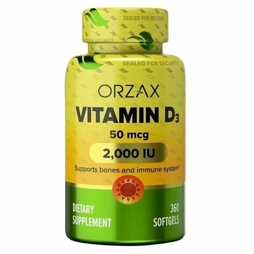 Orzax Vitamin D3 2000IU /   3 2000 360  1659