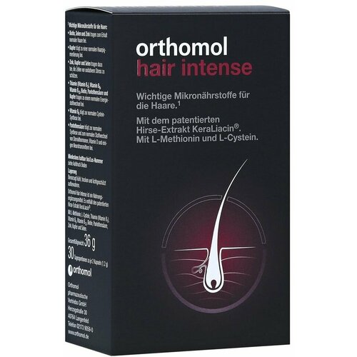 Orthomol Hair Intense - ������� ���� ������ (��������) 60 ������ (���� 30 ����) �������� ��� �������� � ������� �����, ����, ������ ������ �� 6301 ���