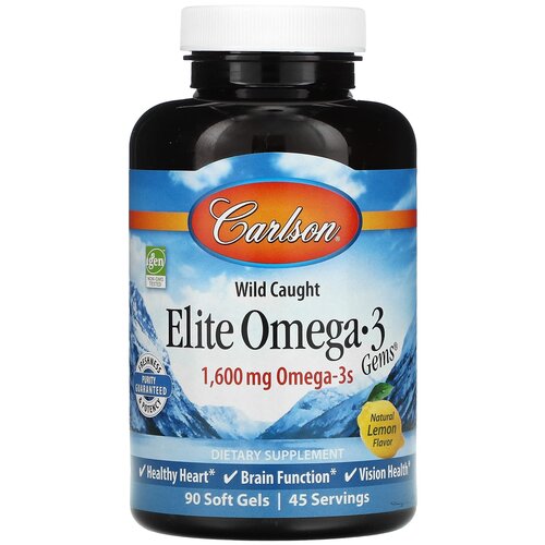 Elite Omega-3 Gems ., 400 , 340 , 90 .,  1000