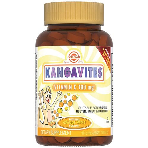 Solgar Kangavites Vitamin C ., 100 , 90 .,  1034