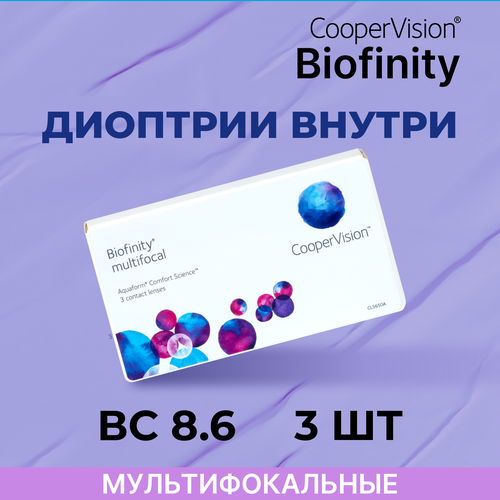   CooperVision Biofinity Multifocal, 3 ., R 8,6, D -8,5, ADD: +1.00 N, , 1 ., ,    2490 