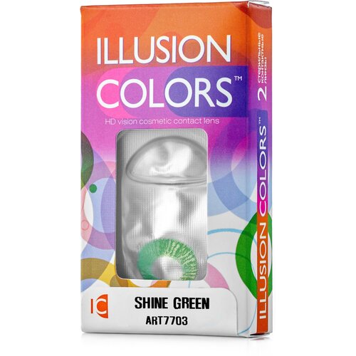   ILLUSION Colors Shine, 2 ., R 8,6, D -3,5, green 1260