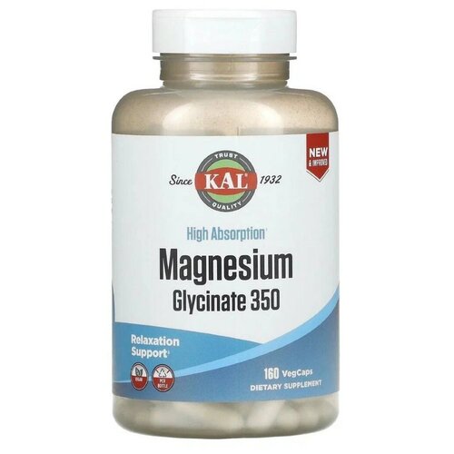  KAL Magnesium Glycinate, Vegcaps , 260 , 350 , 160 . 3190