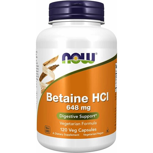 NOW Betaine HCI 648 mg 120 caps /    648  120  2730