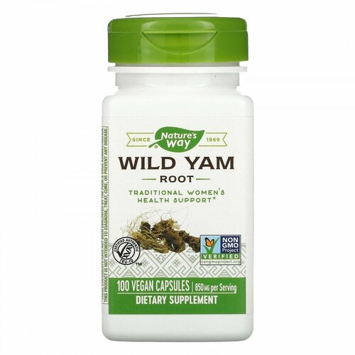 Nature s Way, Wild Yam Root, 425 mg, 100 Vegan Capsules 2204