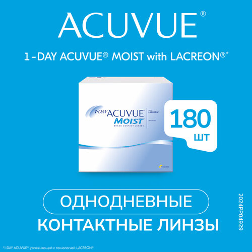   ACUVUE 1-DAY MOIST, 180 ., R 8,5, D -0,5, 1 . 10366