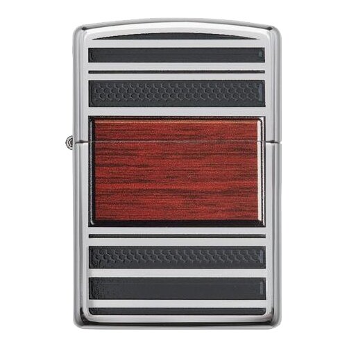 Zippo Pipe   Steel and Wood High Polish Chrome 56.7  5630