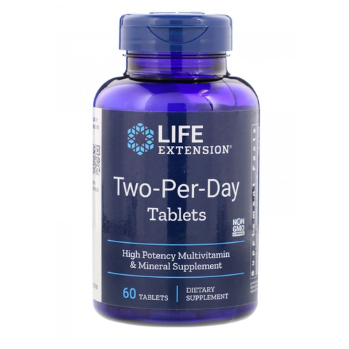 Two Per Day Multivitamin     Life Extension 60  1990