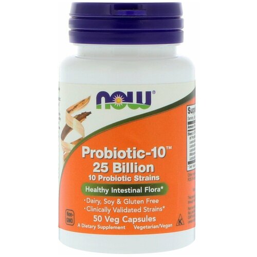 Probiotic-10, 25 , 50  , NOW Foods 2411