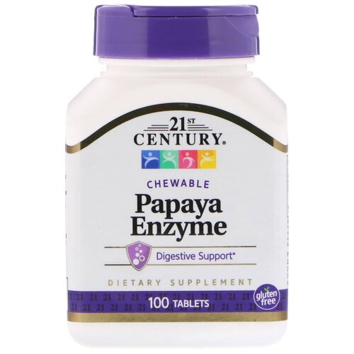  21st Century Papaya Enzyme, 100 , 100 , 100 . 988