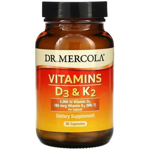  Dr. Mercola Vitamins D3 & K2, 90 . 19625