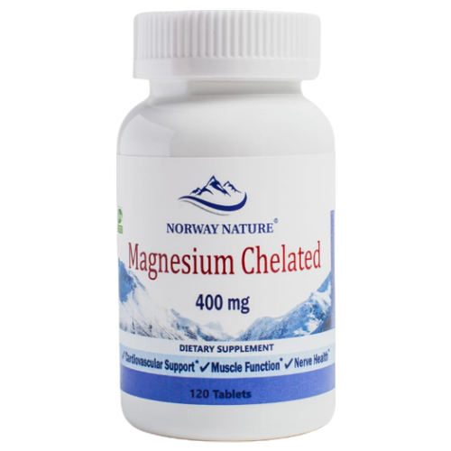  Norway Nature Magnesium Chelated, 400 , 120 . 2800