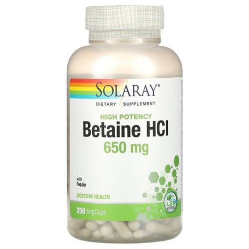  Solaray High Potency Betaine HCl, 310 , 650 , 250 . 4806