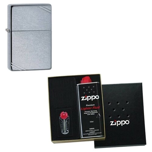 Zippo          Vintage with Slashes Street Chrome 125  280  7455