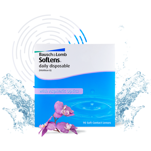   Bausch & Lomb Soflens Daily Disposable, 90 ., R 8,6, D -6 3092