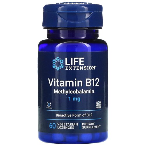  Life Extension Vitamin B12 Bioactive form, 100 , 1 , 60 . 1068