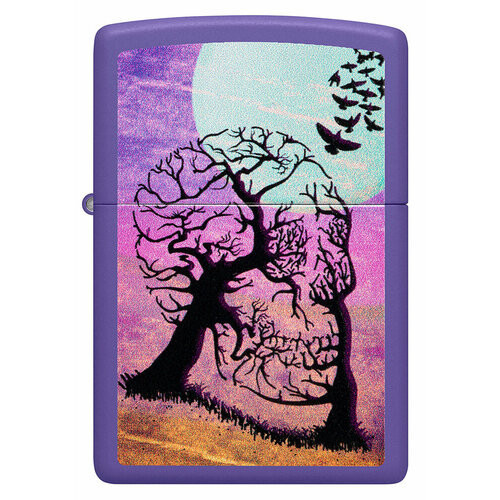    ZIPPO Classic 48638 Skull Tree   Purple Matte -  , ,    4920 